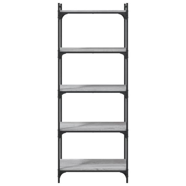 Maison Exclusive - Bibliotek i 5 niveauer sonoma grå 60x30x154 cm