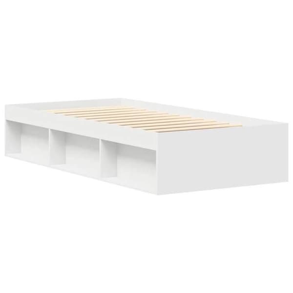 Maison Exclusive - Sengestel uden madras hvid 75x190 cm Vit