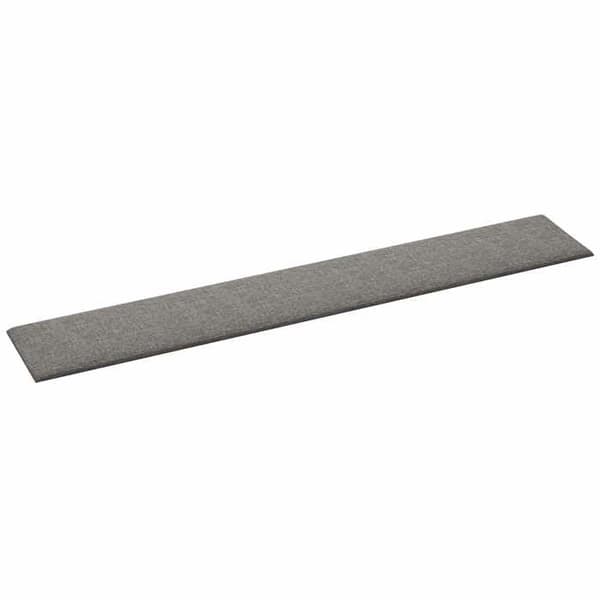 Seinäpatja - EXCLUSIVE KOTI - 12 kpl - 90 x 15 cm - Vaaleanharmaa kangas - Puu Ljusgrått
