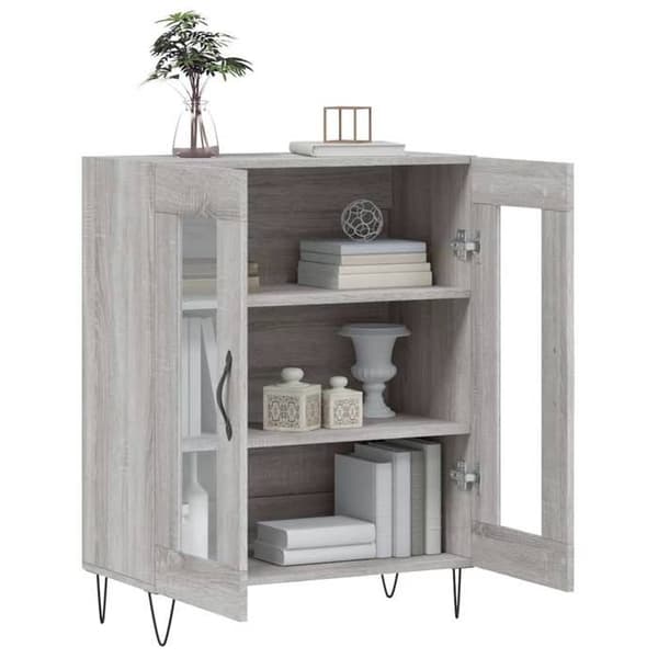 Maison Exclusive - Buffé Sonoma Grå 69,5x34x90 cm Ingenjörsträ