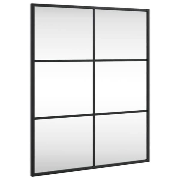 Maison Exclusive - Svart väggspegel 50x60 cm rektangulär järn
