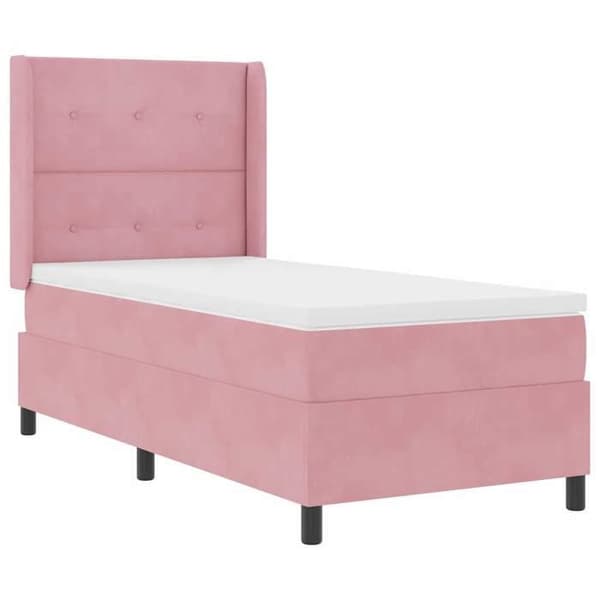Maison Exclusive - Jousipatja ruusupäällysteellä 80 x 200 cm Sametti Ros