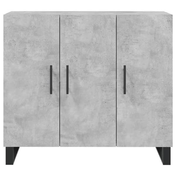 Maison Exclusive - Betonggrå buffé 90x34x80 cm ingenjörsträ