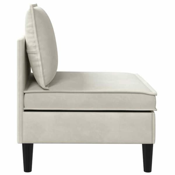 Maison Exclusive - Mellem sofa med opbevaring Creme Velour