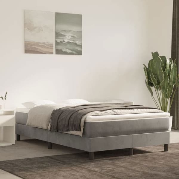 Maison Exclusive - Sängyn joustinpatja ja harmaa 120x200cm Sametti