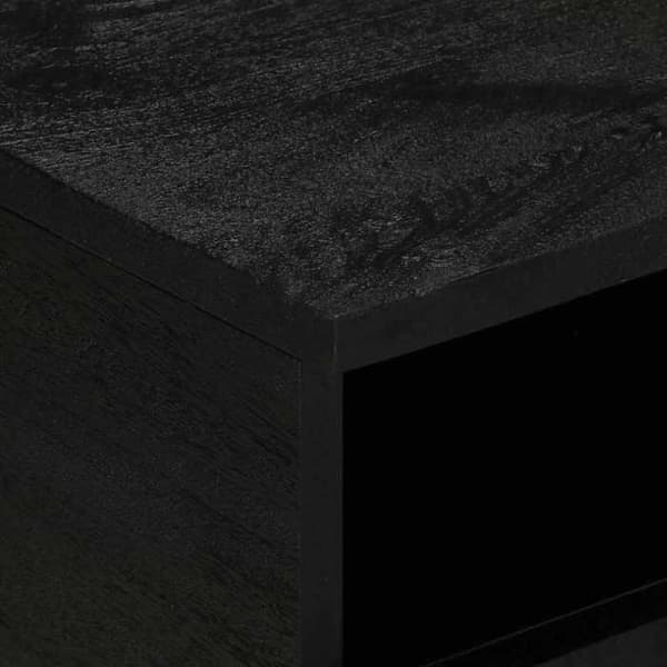 Maison Exclusive - Sort sofabord 80x54x40 cm ingeniørtræ