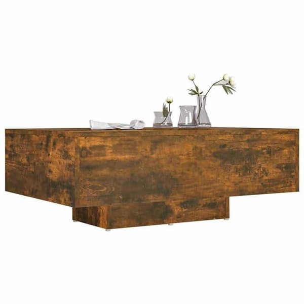 Maison Exclusive - Sofabord Røget eg 85x55x31 cm Ingeniørtræ