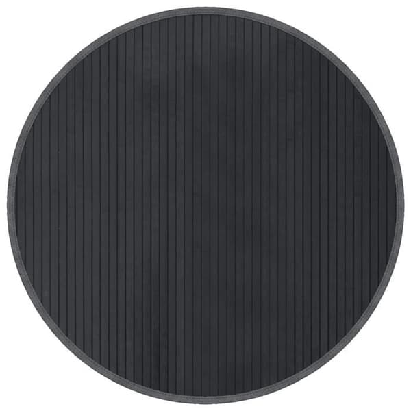 Maison Exclusive - Rund matta grå 80 cm bambu