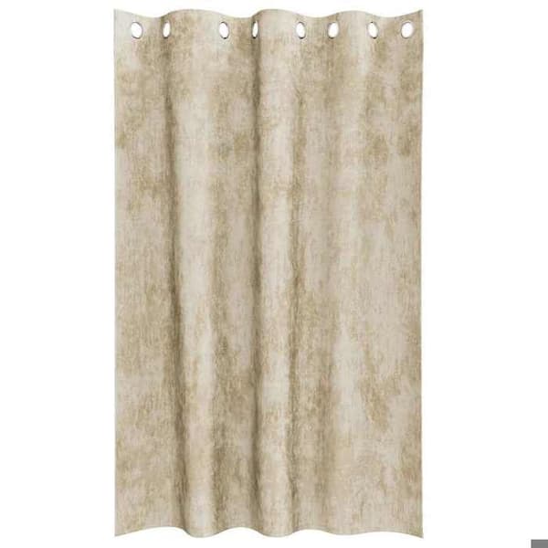 Maison Exclusive - Gardiner i sammet 2 st Kräm 175 x 140 cm Sammet Grädde
