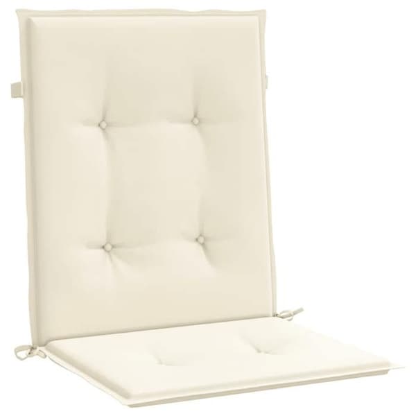 Maison Exclusive - Trädgårdsstolar kuddar 6 st Kräm 100 x 50 x 3 cm Grädde
