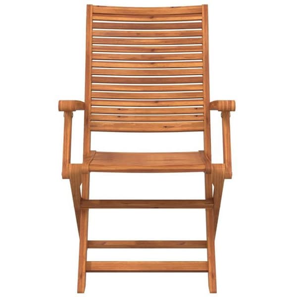 Maison Exclusive - Fällbara stolar, set om 6, 57 x 66 x 95 cm, i massiv akaciaträ