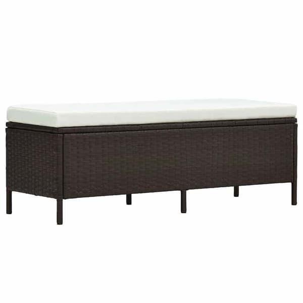 Maison Exclusive - Trädgårdsmöbler 3 delar med kuddar Flätad resin Brun brun
