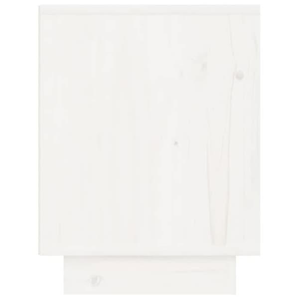 Maison Exclusive - Natborde 2 stk Hvid 40x30x40 cm Solid fyrretræ Vit