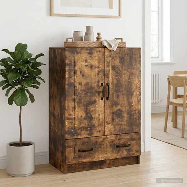 Maison Exclusive - Buffet Røget Eg 66 x 34,5 x 92 cm Ingeniørtræ