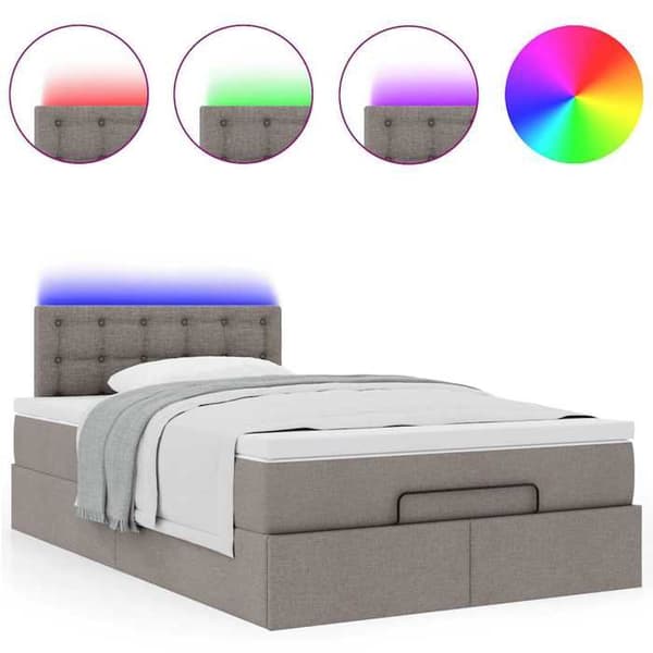 Sängsoffa - Maison Exclusive - 120x190 cm - Hydraulisk förvaring - Inbyggd LED Mol