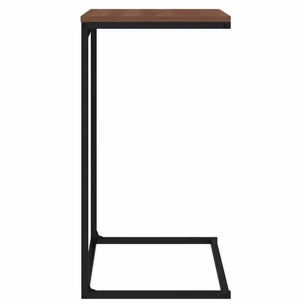 Sidebord - MAISON EXCLUSIVE - 55x35x66 cm - Sort - Ingeniørtræ og jern - Rektangulær Svart