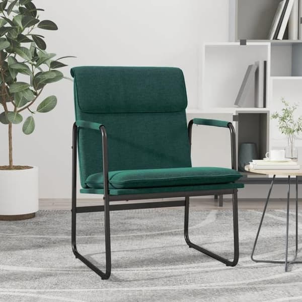 Maison Exclusive - Lang stol Mørkegrøn 55x64x80 cm Stof