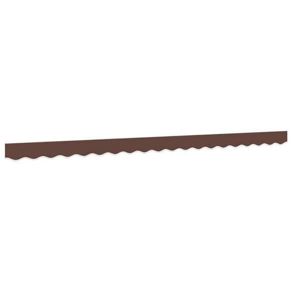 Maison Exclusive - Erstatningstof til markisedæmper med brune striber 600 cm