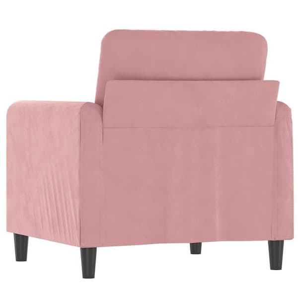 Maison Exclusive - Vaaleanpunainen nojatuoli 60 cm samettia