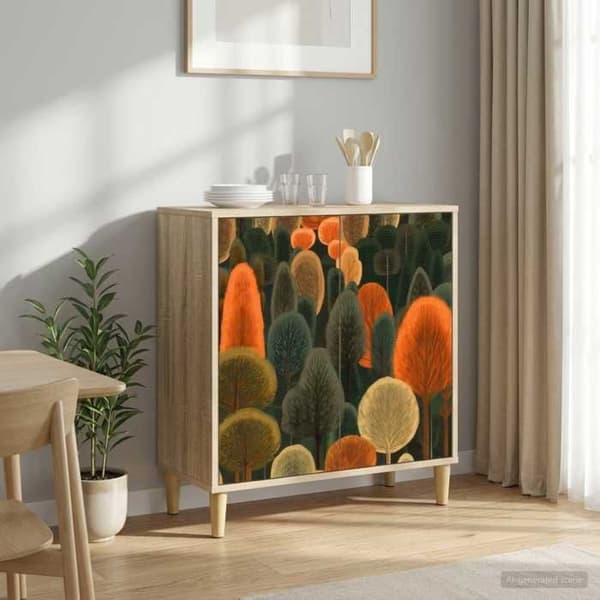 Maison Exclusive - Buffé ZAANDAM Sonoma 69 x 33 x 75 cm Ingenjörsträ