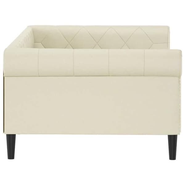 Maison Exclusive - Cremefarvet daybed 100x200 cm i kunstlæder