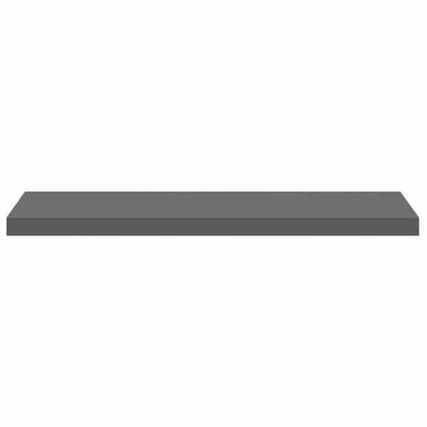 Maison Exclusive - Kelluva seinähylly Harmaa kiiltävä 90x23,5x3,8 cm MDF Glänsande grå