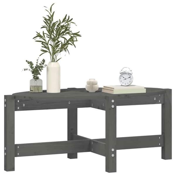 Maison Exclusive - Sofabord Grå 87x48x35 cm Massivt fyrretræ Grå