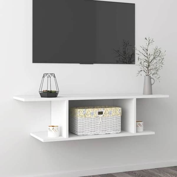 Maison Exclusive - Væghængt TV-møbel Hvid 103x30x26,5 cm Vit