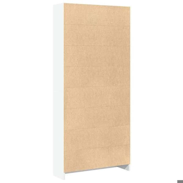 Maison Exclusive - Vit bibliotek 80x24x176 cm ingenjörsträ