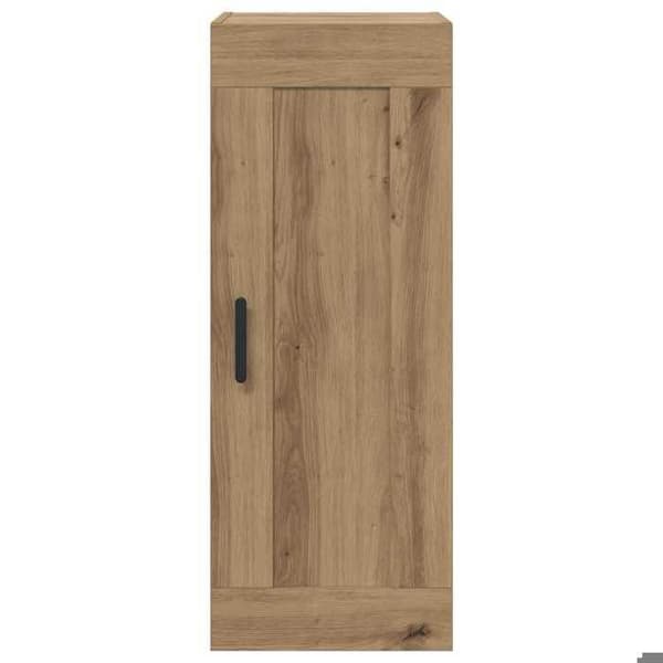 Väggskåp - EXKLUSIV HEM - 34,5x34x90 cm - Ingenjörsträ - Brunt ek - Väggmontering Ek