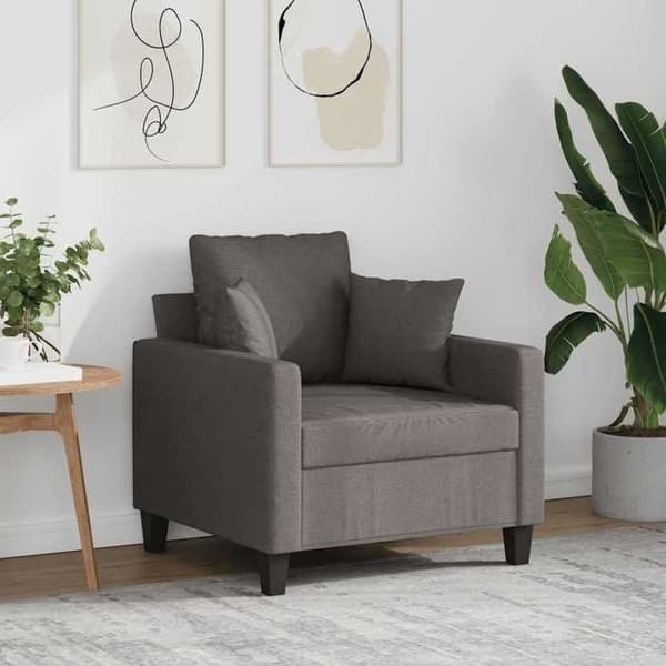 Maison Exclusive - Fåtölj Taupe 60 cm Tyg Mol