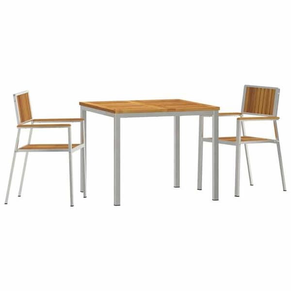 Maison Exclusive - Udendørs spisebordssæt 3 stk 90 x 90 x 75 cm