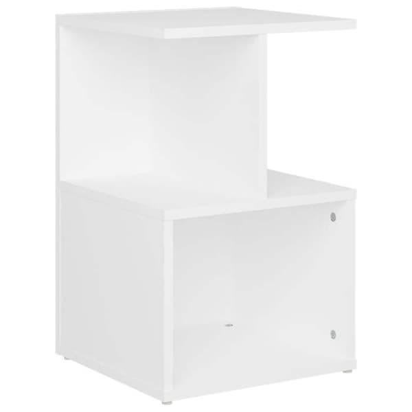 Maison Exclusive - Sängbord vit 35x35x55 cm ingenjörsträ Matt vit