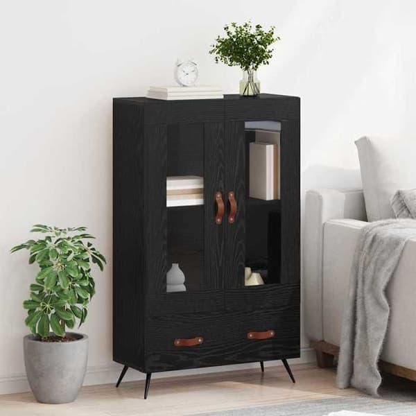 Hög möbel - EXKLUSIVT HEM - Exklusivt Hem - Trä & glas - Svart - Nutida