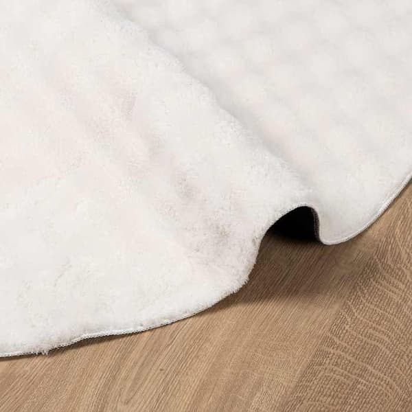 Maison Exclusive - Rund yta Matta SIROLO Kräm Ø 120 CM Polyester