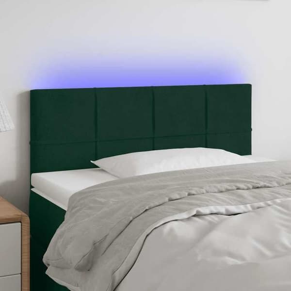 Maison Exclusive - LED-pääty vihreä 80x5x78/88 cm sametti Mörkgrön
