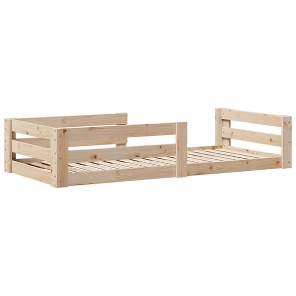 Maison Exclusive - Sänkykehä ilman patjaa 75x190 cm massiivipuusta Ej specificerat