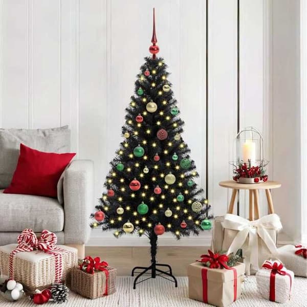 Maison Exclusive - Sort Juletræ 150 cm PVC Svart
