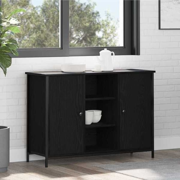Maison Exclusive - Musta tammi buffet 100 x 35 x 70 cm