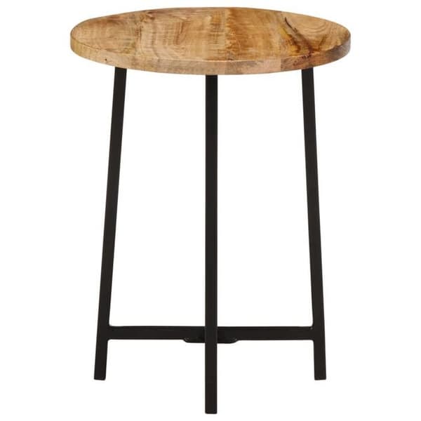Maison Exclusive - Soffbord 35x35x45 cm av solid mangoträ och järn
