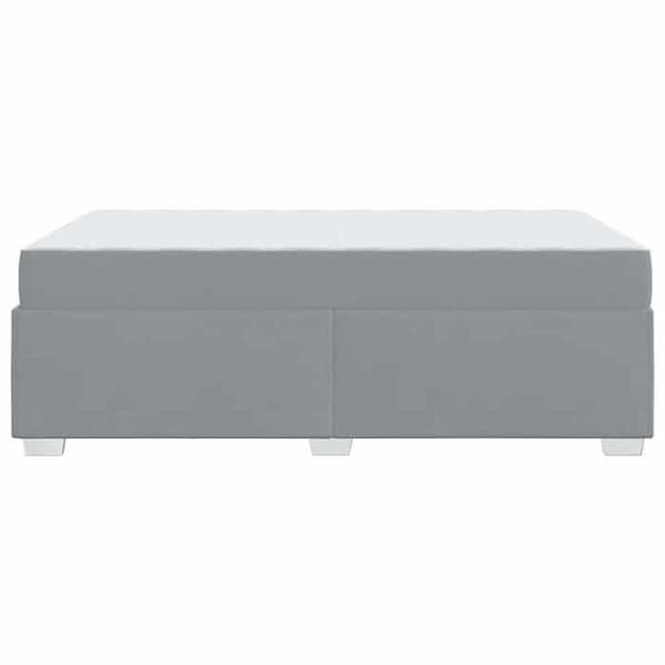 Maison Exclusive - Sängram med madrass Ljusgrå 120 x 190 cm tyg Ljusgrått