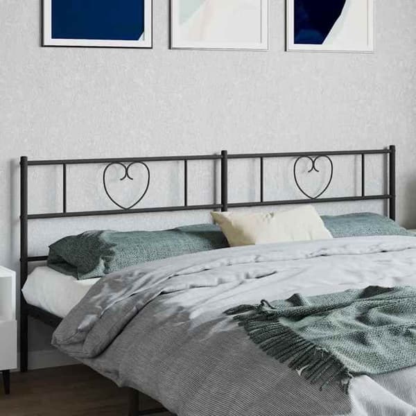 Maison Exclusive - Erstatnings hovedgærde i sort metal 193 cm