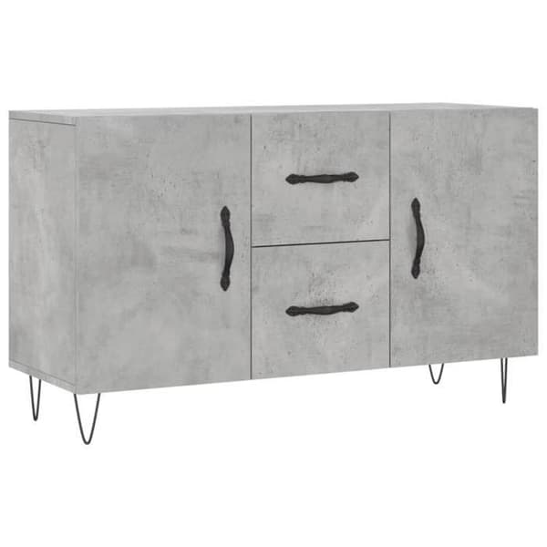 Maison Exclusive - Buffet grå beton 100x36x60 cm ingeniørtræ