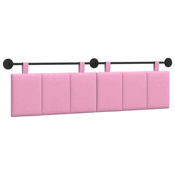 Maison Exclusive - Hängande sänggavel Rosa tyg Ros