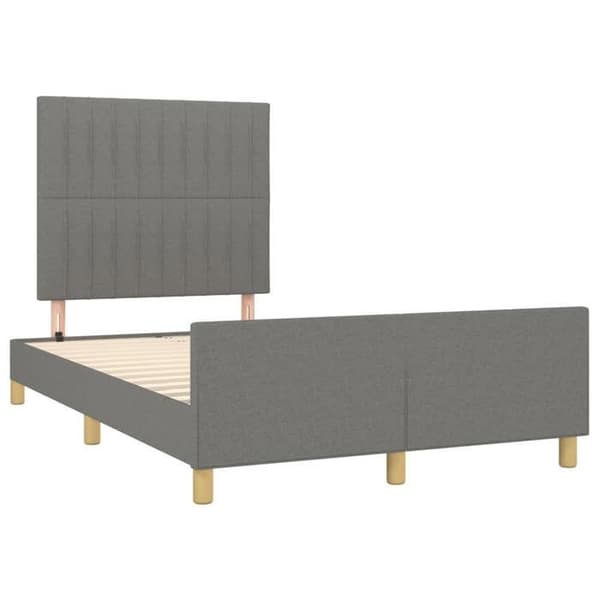 Maison Exclusive - Sengebund uden madras grå mørk 120x200 cm stof