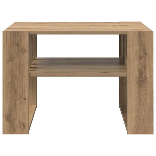 Bord - EKSKLUSIV HUS - 66 x 49,5 x 45 cm - Ingeniørtræ - Indbyggede hylder - Rektangulær