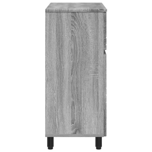 Maison Exclusive - Sonoma grå badrumsvanitet enhet 60 x 35 x 80 cm Sonoma grå