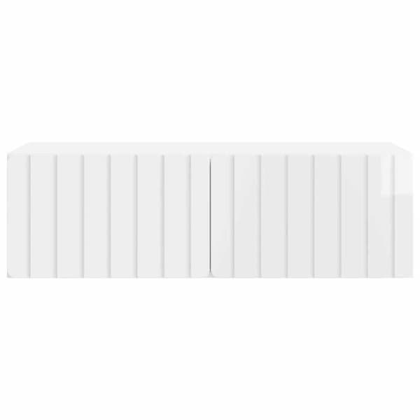 Maison Exclusive - Väggmonterad TV-möbel 98 x 41 x 30 cm Blank vit