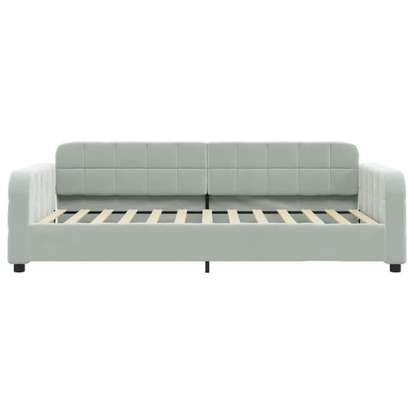 Maison Exclusive - Dagbädd med ljusgrå madrass 100x200 cm sammet