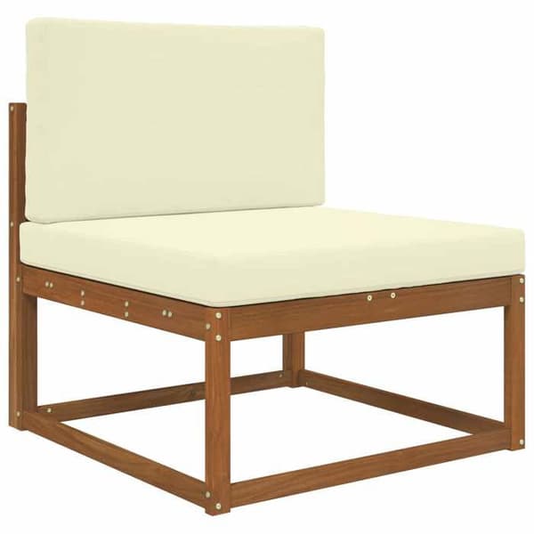 Utomhus soffkudde - EXKLUSIV HEM - 80×80 cm - Polyester - Dragkedja - Skumfyllning Grädde